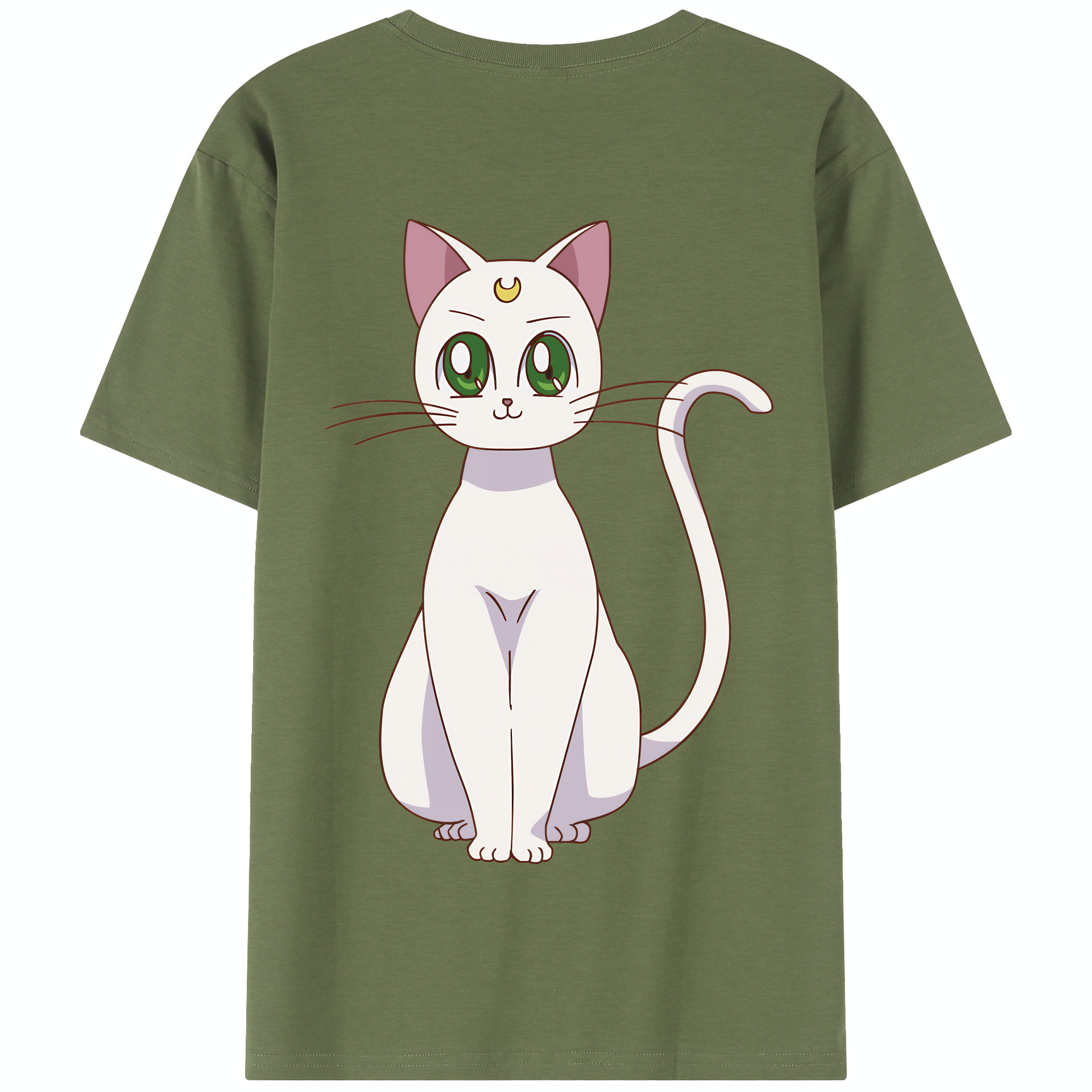 （画像用） 美少女戦士セーラームーン Sailor Moon 綿100％半袖Tシャツ（背面プリント）